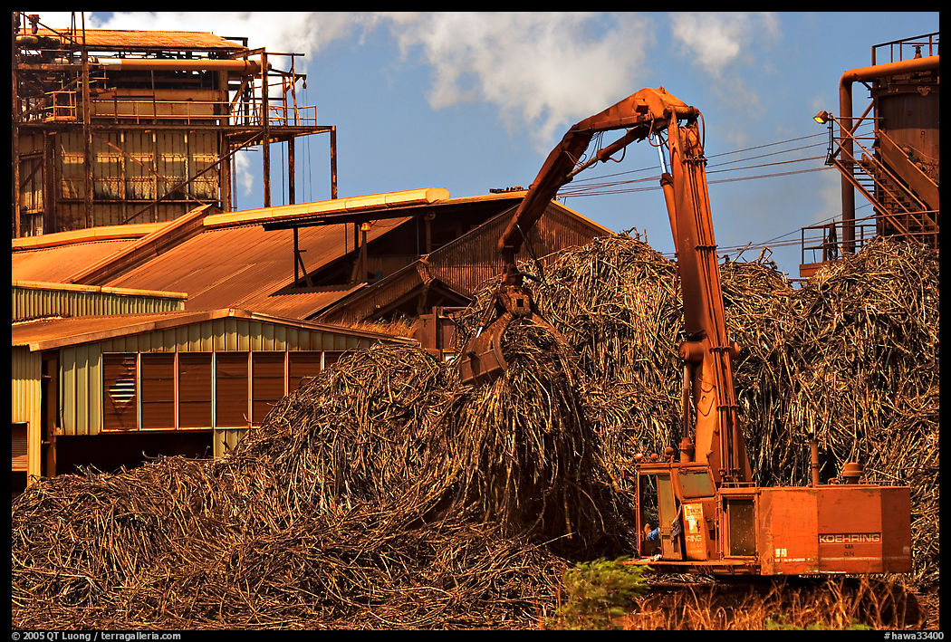 Sugar cane mill. Kauai island, Hawaii, USA