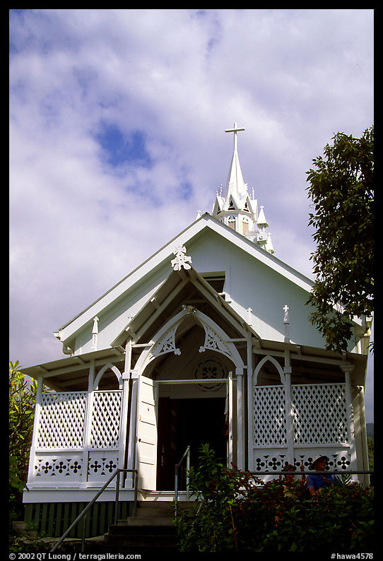 Saint Benedict Catholic Church called Painted Church. Big Island, Hawaii, USA
