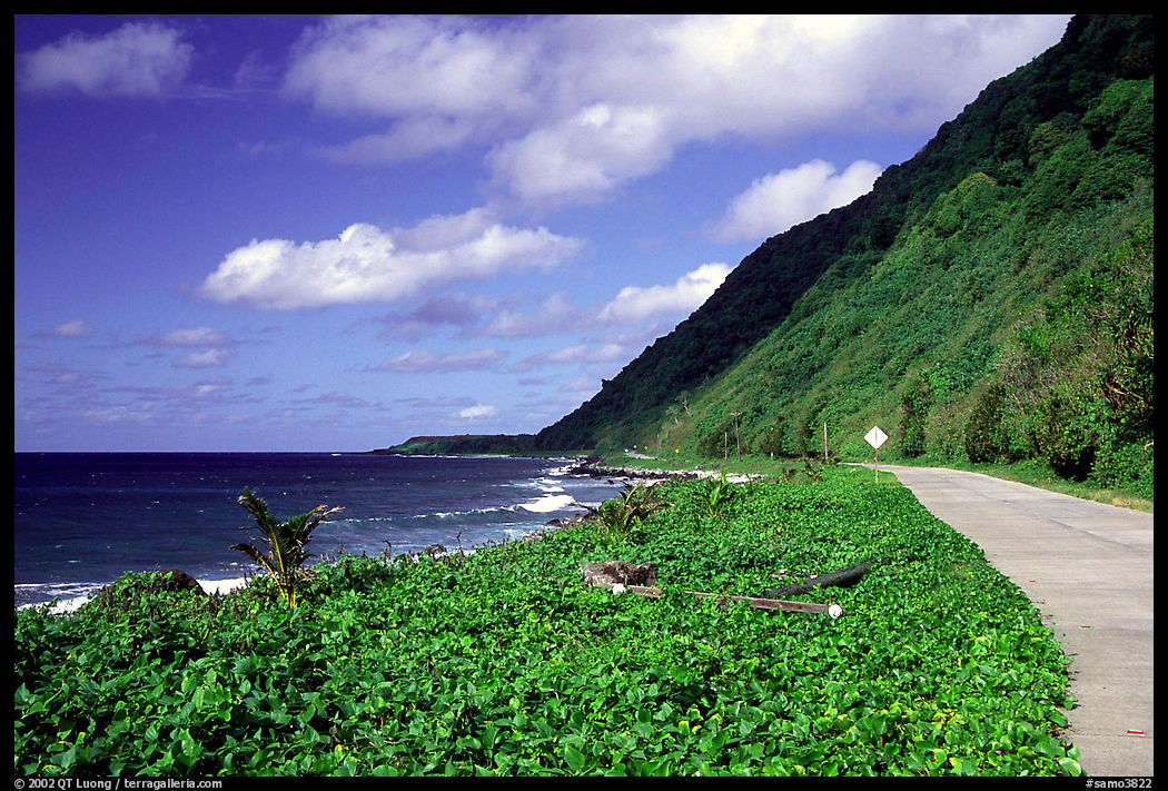The road between Fitiuta and Luma. American Samoa