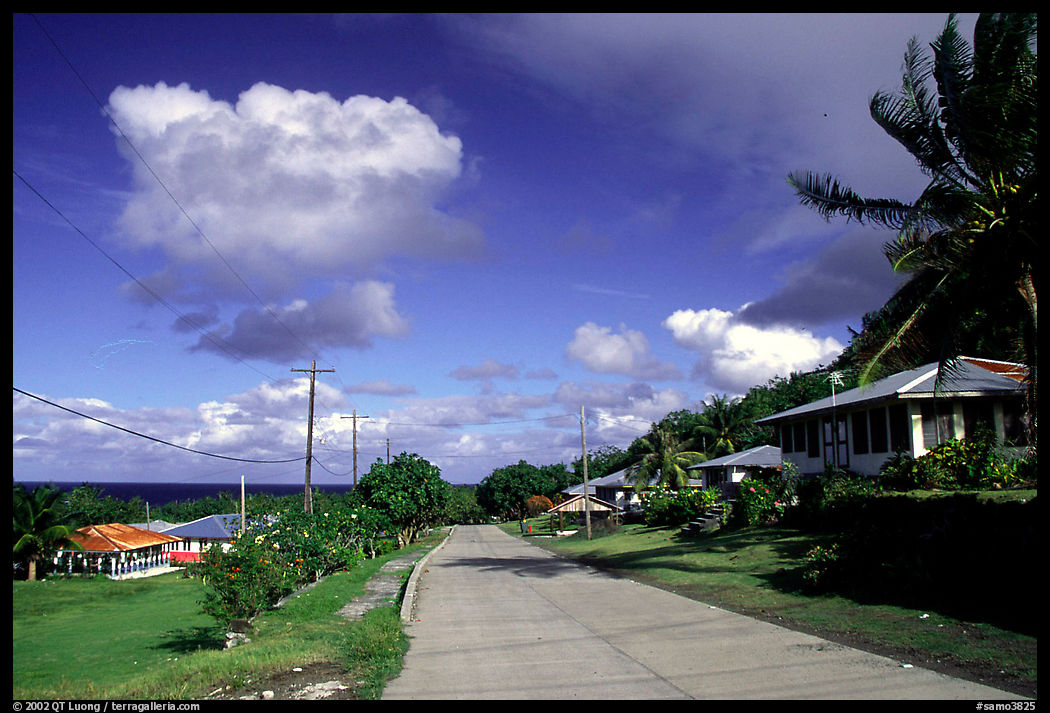 The main street of Fitiuta. American Samoa
