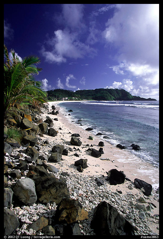 Coast and Cape Mataula. Tutuila, American Samoa