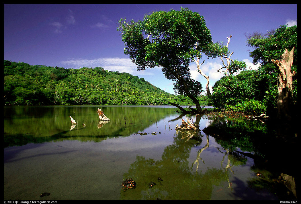 Pala quicksand lake. Aunuu Island, American Samoa
