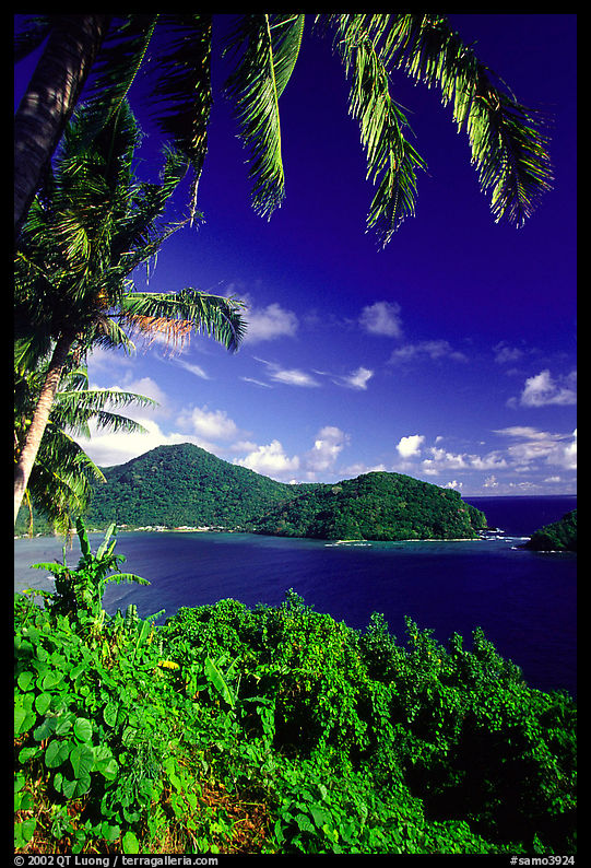 View over Masefau Bay. Tutuila, American Samoa