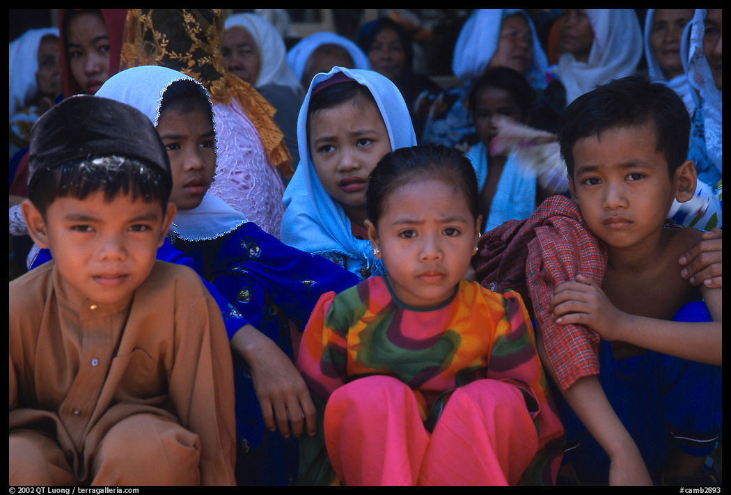 Children of muslim ethnicity. Phnom Penh, Cambodia