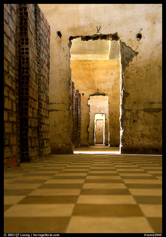 Tuol Sleng Genocide Museum, a former school turned detention center during the Khmer Rouge years. Phnom Penh, Cambodia