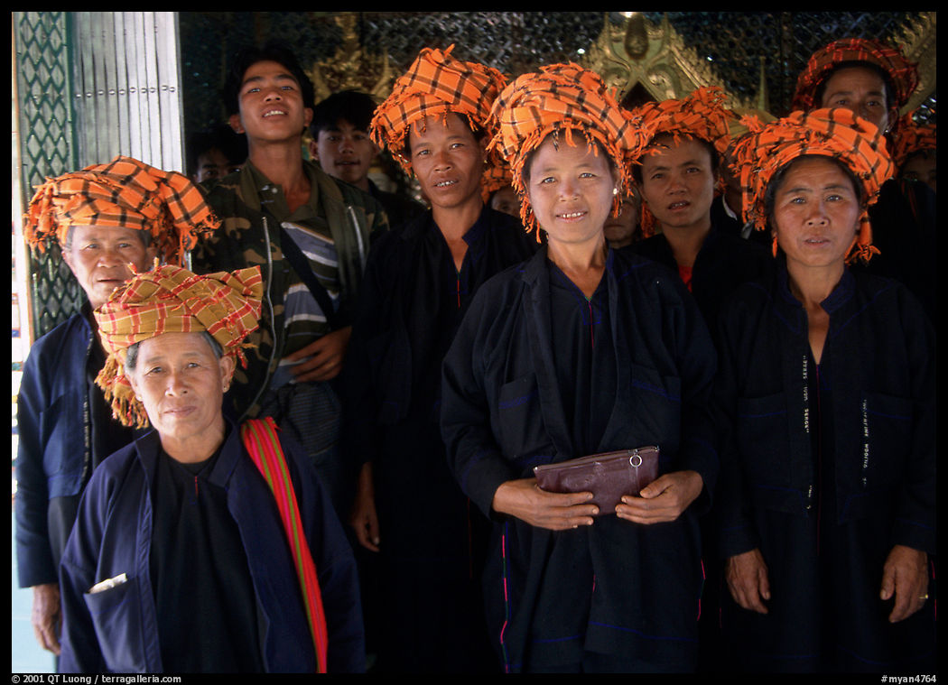 Women from Shan state visiting. Mandalay, Myanmar