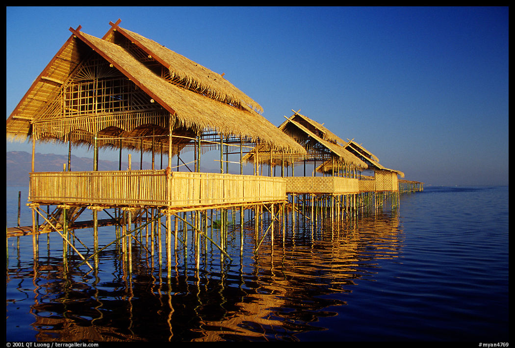 Stilts huts. Inle Lake, Myanmar