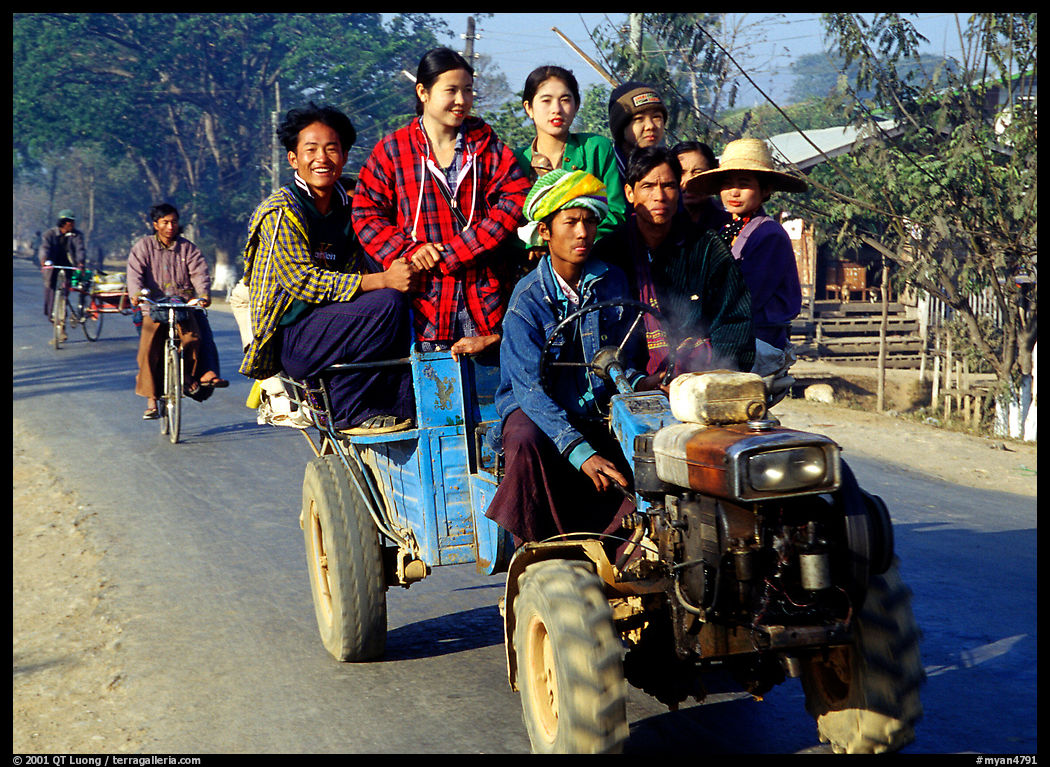 Road near Swwenyaung. Shan state, Myanmar