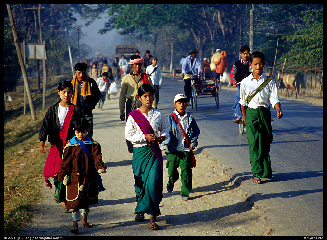 Road near Swwenyaung. Shan state, Myanmar