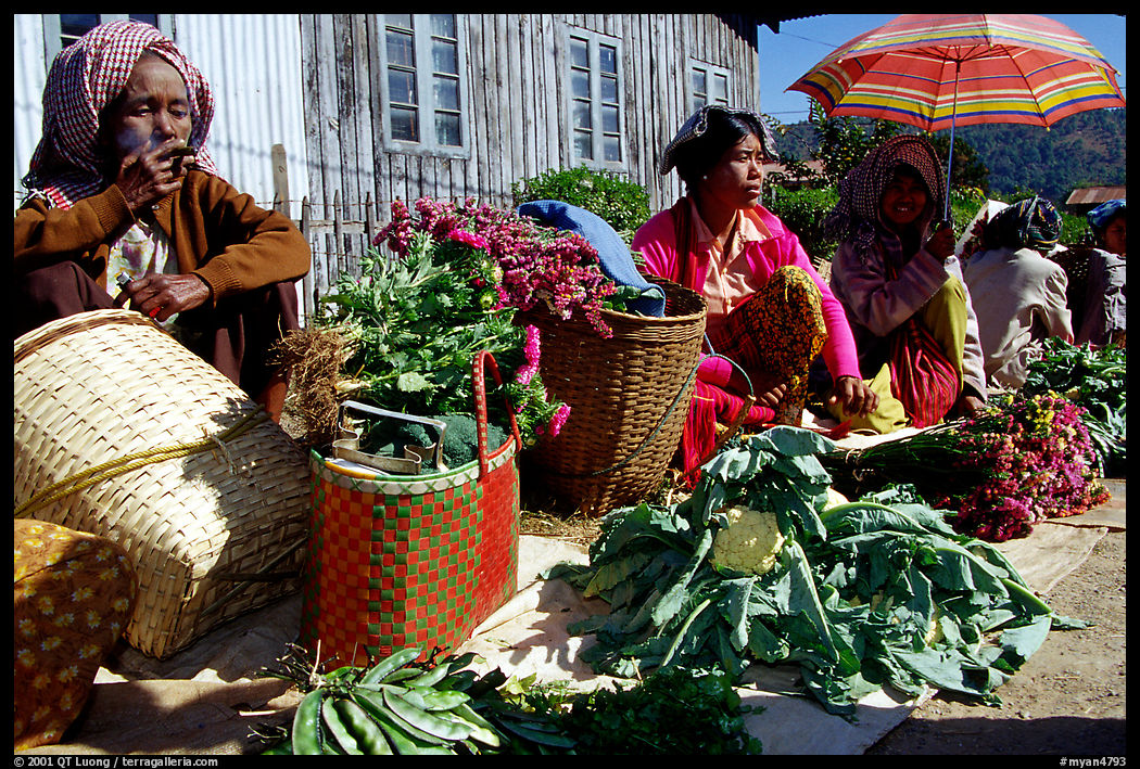 Market in Kalaw. Shan state, Myanmar