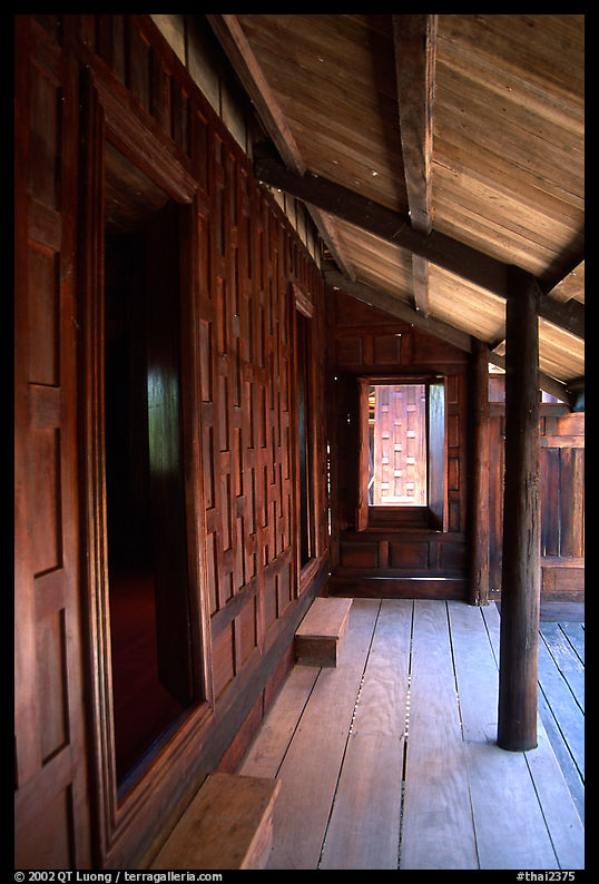 Teak house. Muang Boran, Thailand