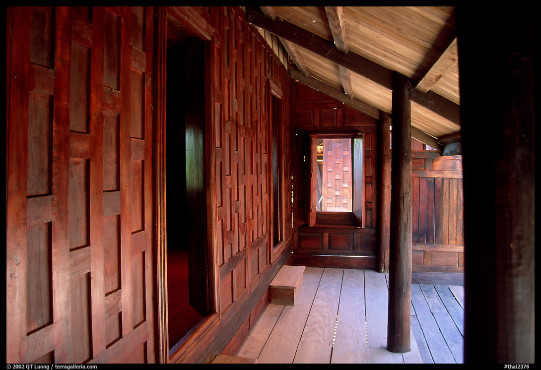 Teak house. Muang Boran, Thailand
