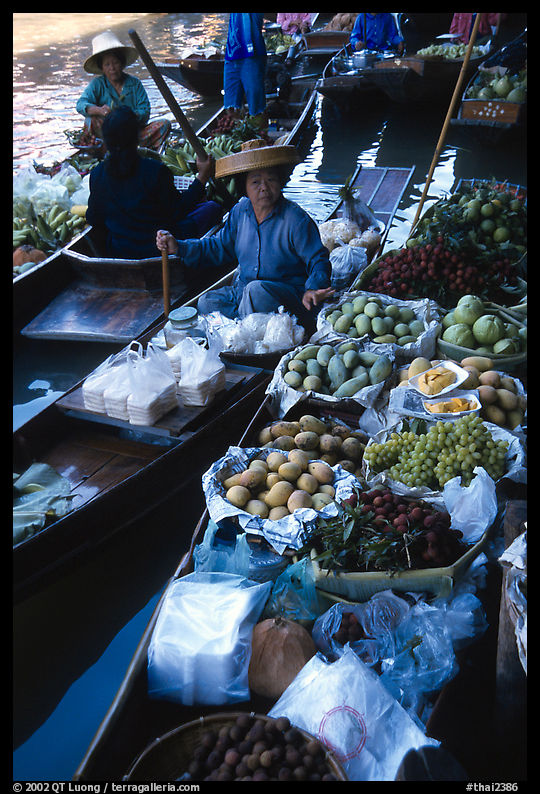 Floating market. Damonoen Saduak, Thailand