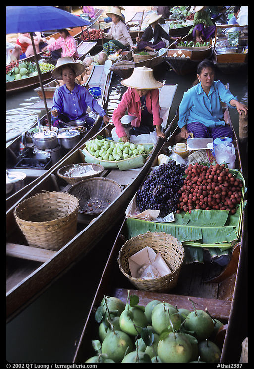 Floating market. Damonoen Saduak, Thailand