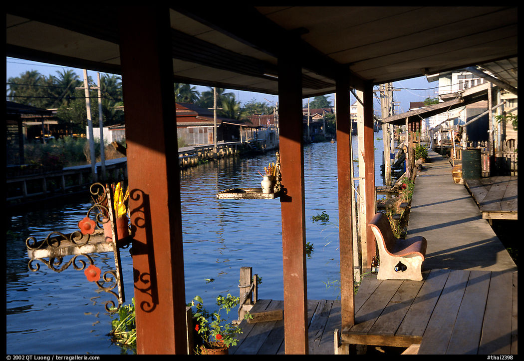 Along a canal. Damonoen Saduak, Thailand
