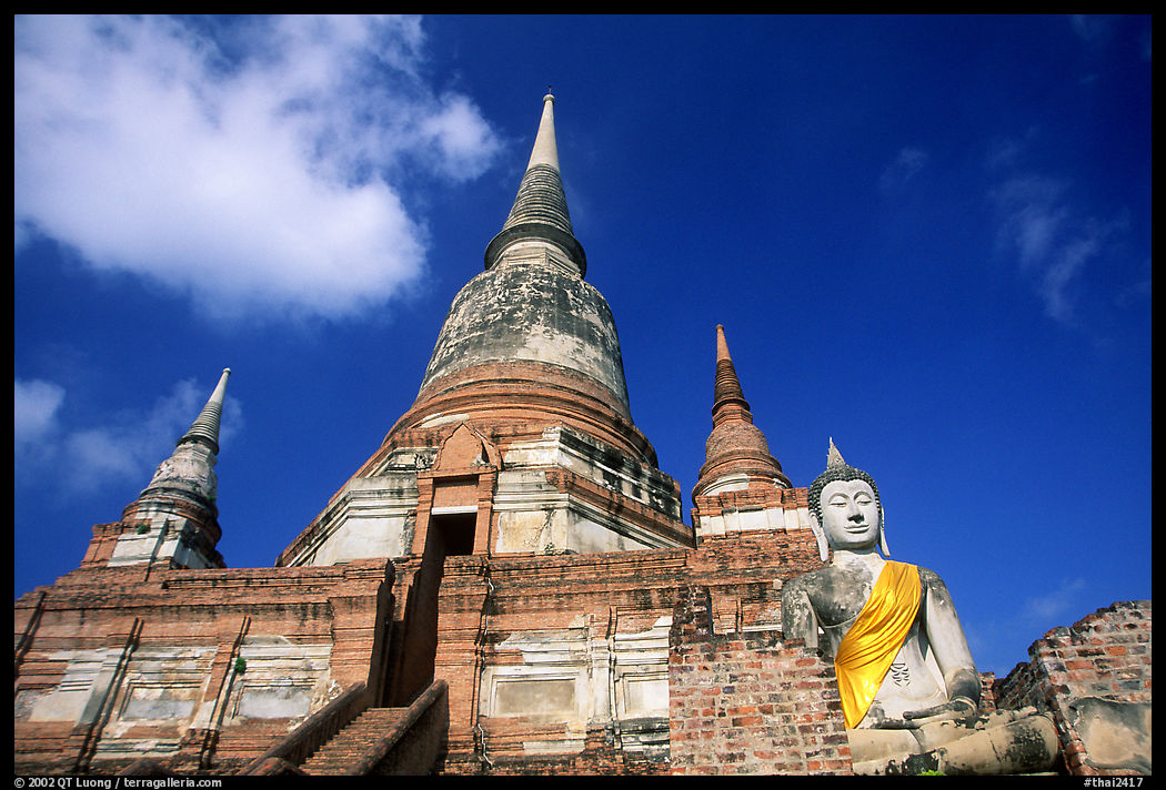 Wat Chai Mongkon. Ayuthaya, Thailand
