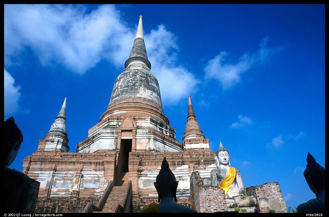 Wat Chai Mongkon. Ayuthaya, Thailand