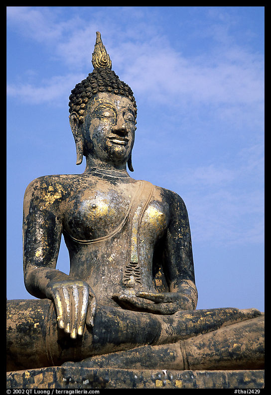 Classic sitting Buddha image. Sukothai, Thailand