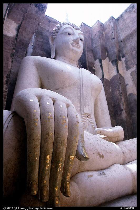 Monumental Buddha image, Wat Si Chum. Sukothai, Thailand