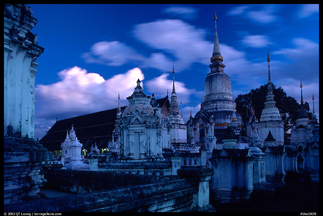 Wat Chiang Man at dusk. Chiang Mai, Thailand