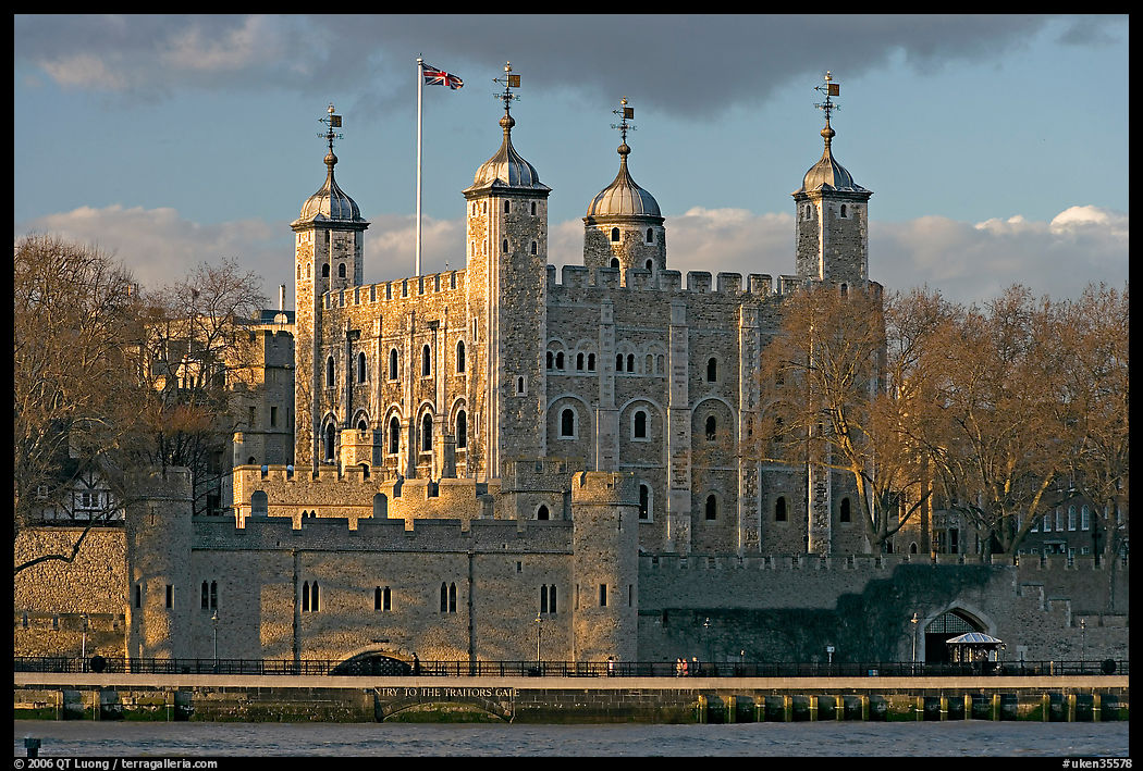 Tower of London, with a view of the water gate called Traitors Gate. London, England, United Kingdom