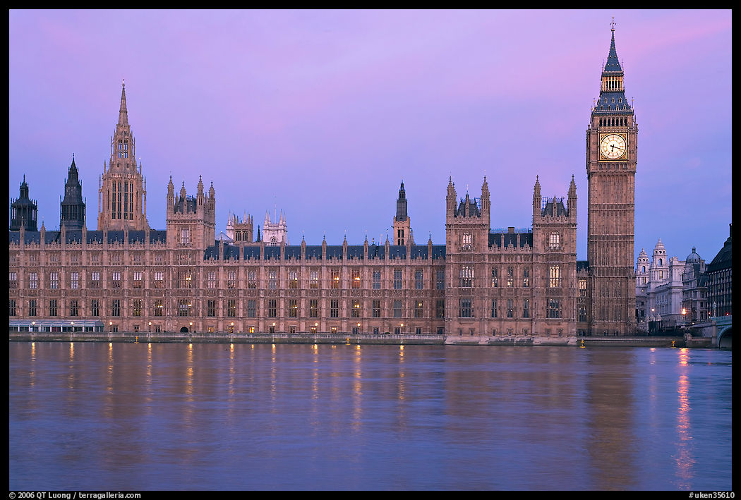 Palace of Westminster at dawn. London, England, United Kingdom