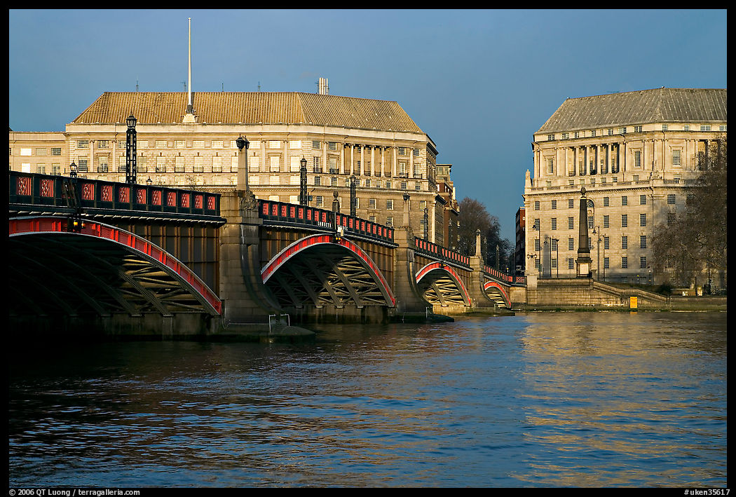 Lambeth Bridge. London, England, United Kingdom