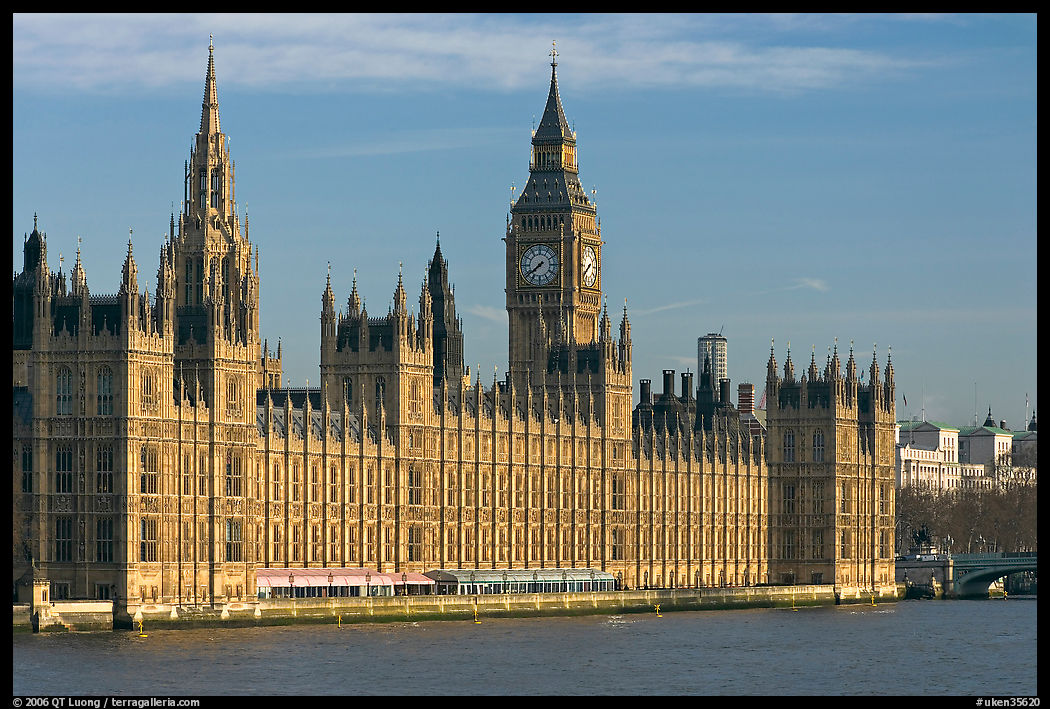 Westminster Palace, early morning. London, England, United Kingdom
