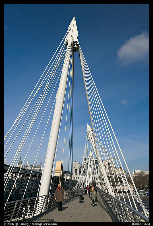 Golden Jubilee Bridge. London, England, United Kingdom