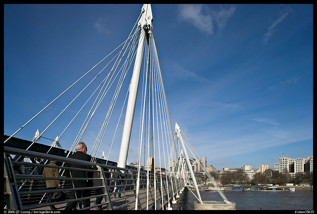 Golden Jubilee Bridge. London, England, United Kingdom