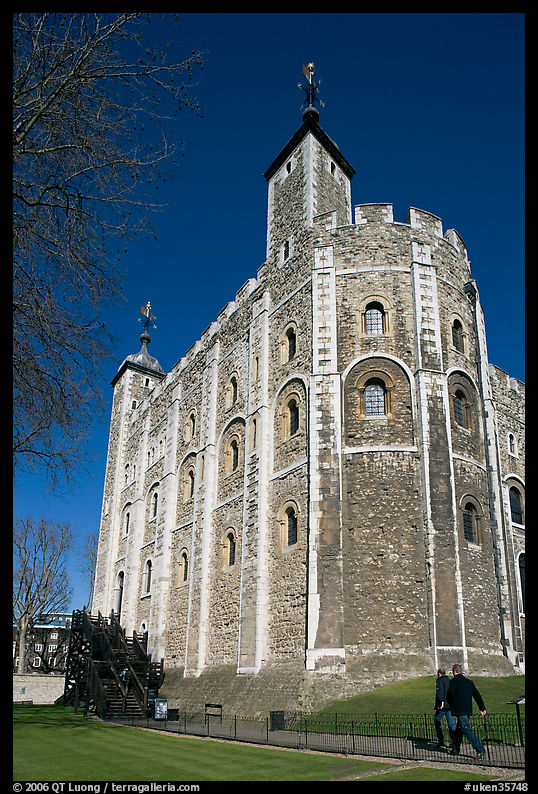 White Tower, inside the Tower of London. London, England, United Kingdom