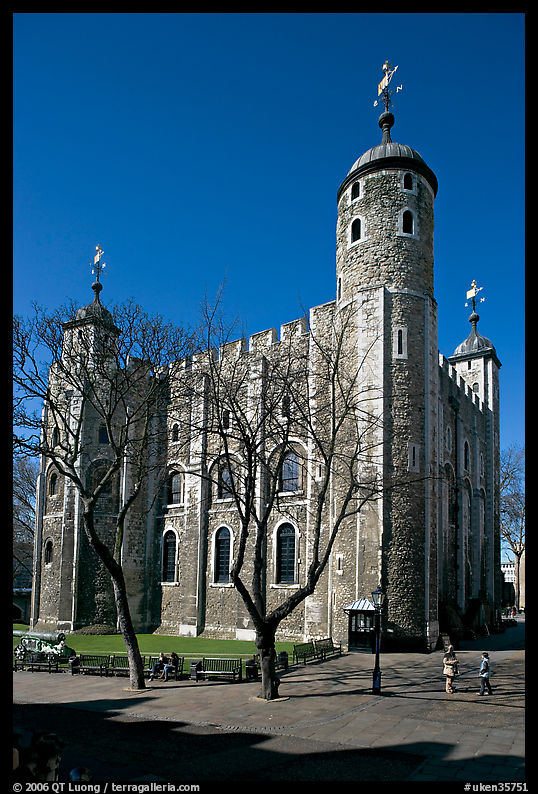 White Tower from the East, the Tower of London. London, England, United Kingdom