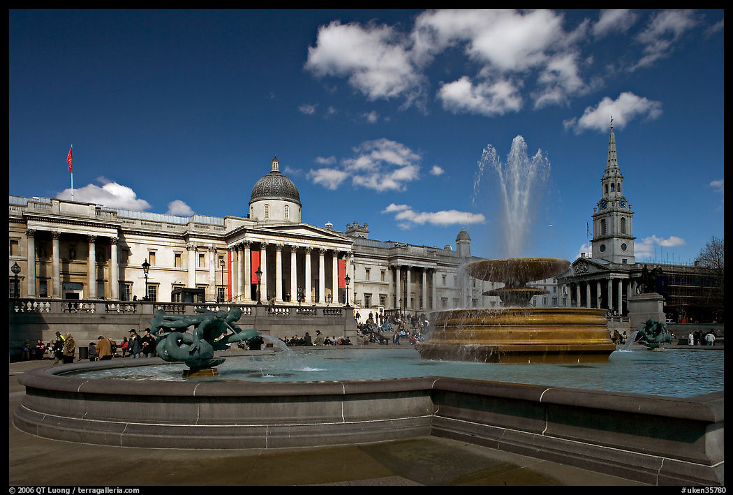 Trafalgar Square. London, England, United Kingdom