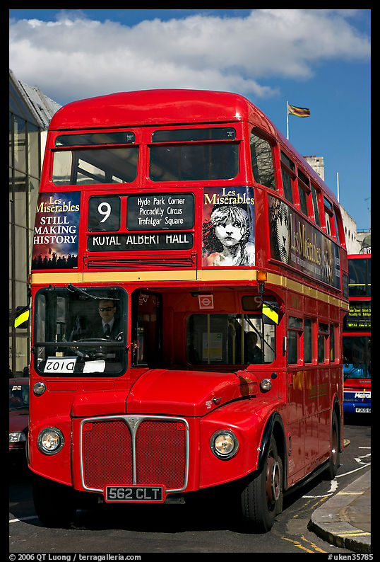 Routemaster double decker bus. London, England, United Kingdom