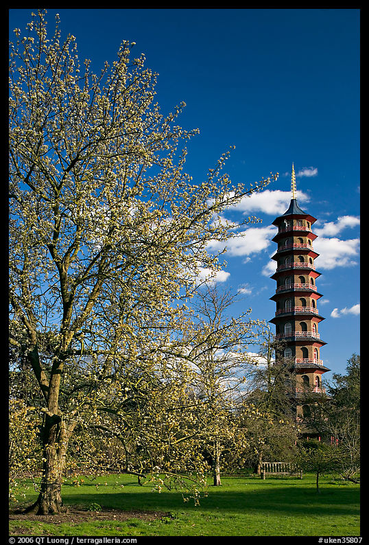 Great Pagoda by William Chambers. Kew Royal Botanical Gardens,  London, England, United Kingdom