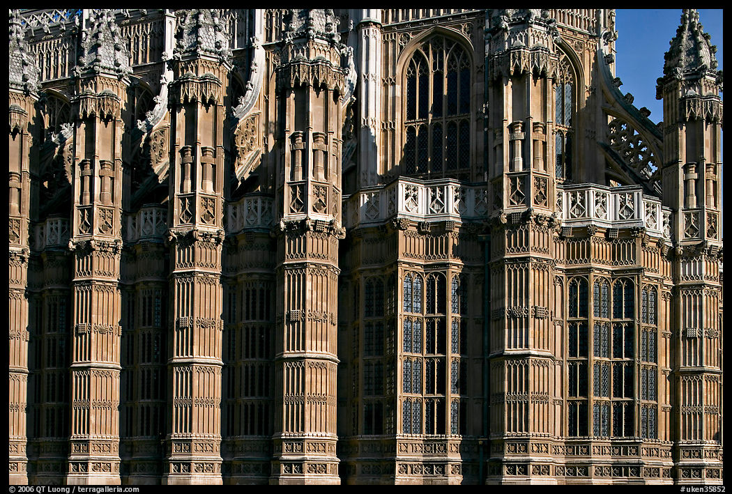 Architectural detail, Westminster Abbey. London, England, United Kingdom