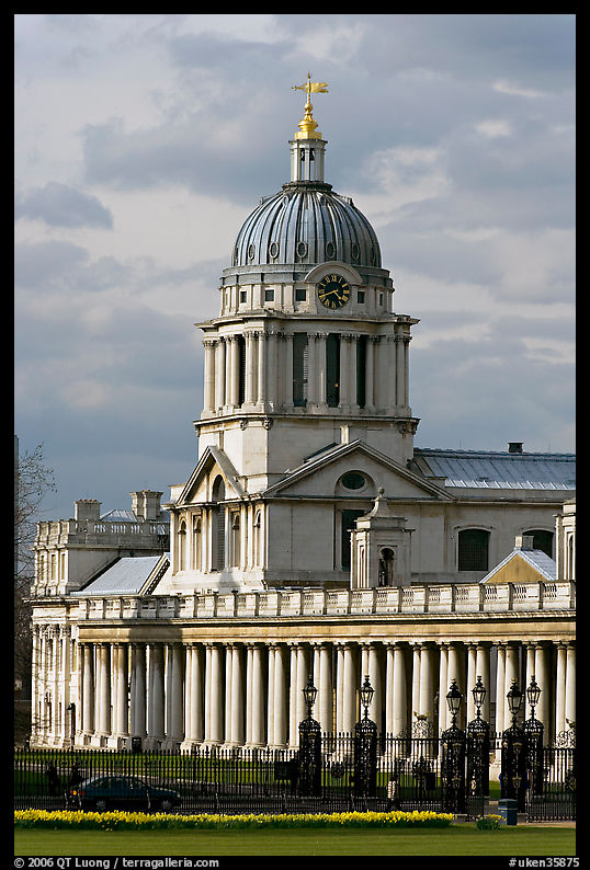 Dome of the Old Royal Naval College. Greenwich, London, England, United Kingdom