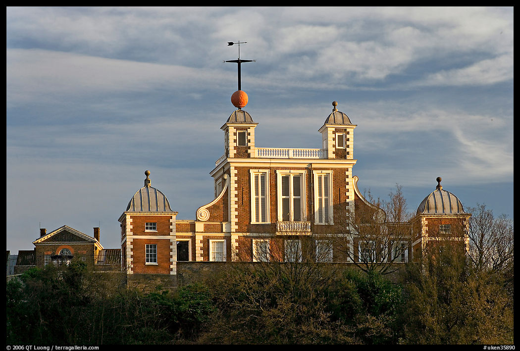 Flamsteed House designed by Christopher Wren, Royal Observatory. Greenwich, London, England, United Kingdom