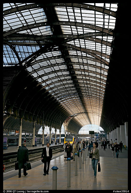 Paddington Rail station. London, England, United Kingdom