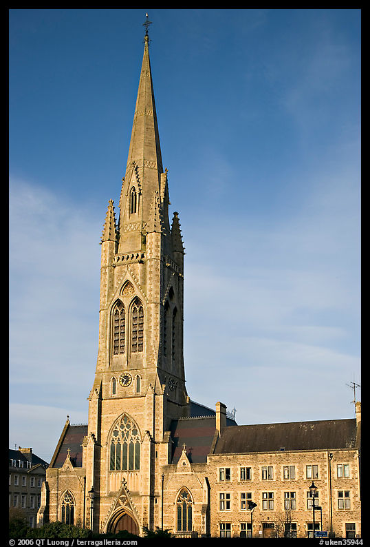 Church, late afternoon. Bath, Somerset, England, United Kingdom