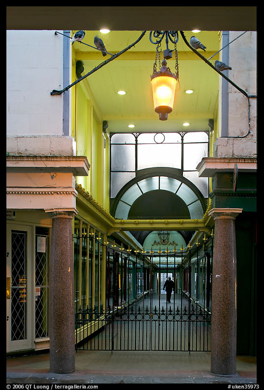 Passage and grid. Bath, Somerset, England, United Kingdom