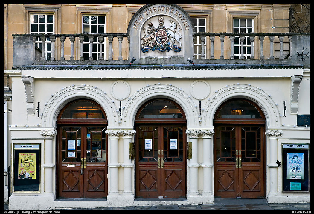 Royal Theatre facade. Bath, Somerset, England, United Kingdom