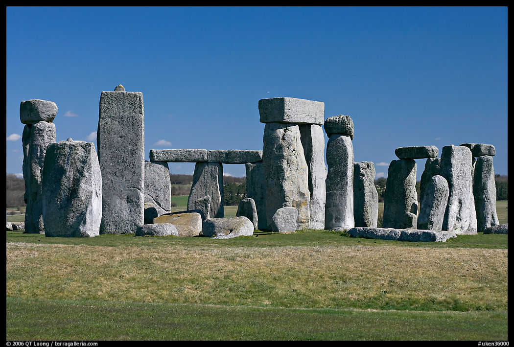 Prehistoric standing stones, Stonehenge, Salisbury. England, United Kingdom