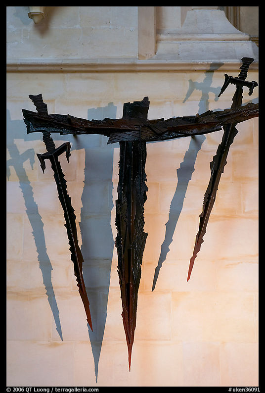 Altar of Sword's Point, the destination of millions of pilgrims, Canterbury Cathedral. Canterbury,  Kent, England, United Kingdom