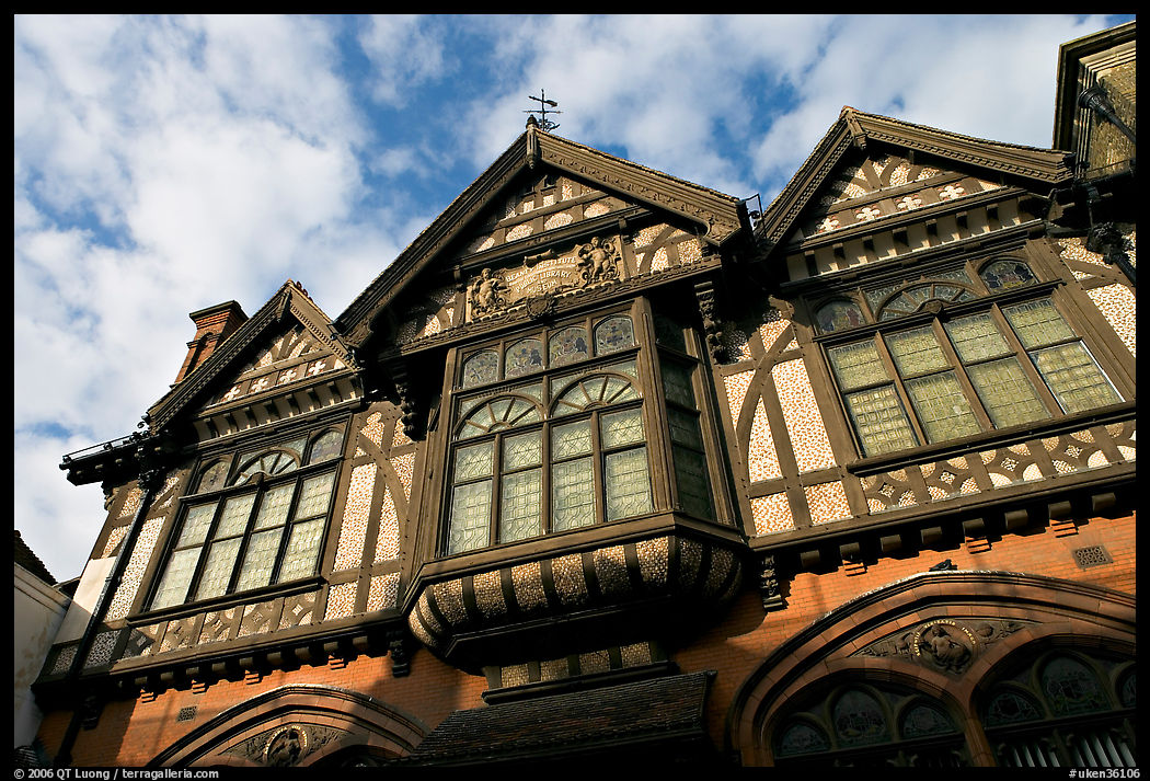 Beaney Institute, housed in a medieval building. Canterbury,  Kent, England, United Kingdom