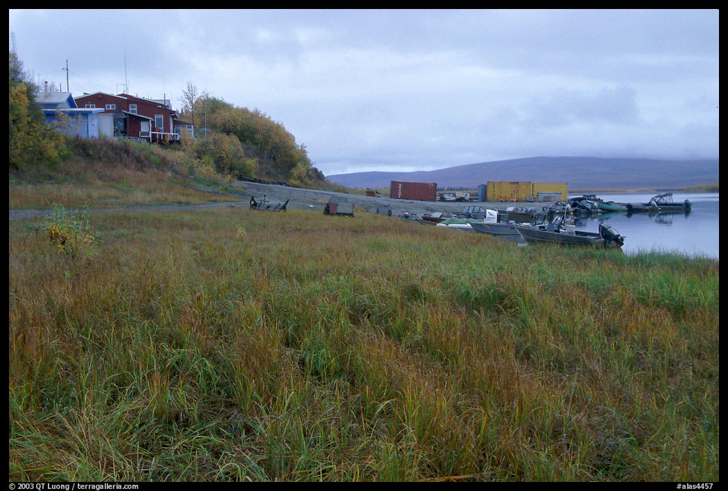 River landing, Kiana. North Western Alaska, USA