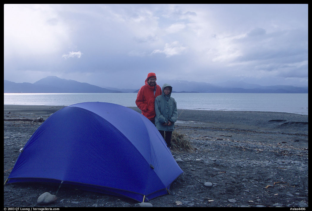 Camping on the Spit. Homer, Kenai Peninsula, Alaska, USA