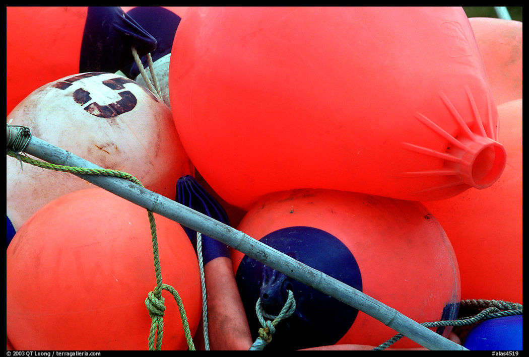 Buoys. Homer, Kenai Peninsula, Alaska, USA