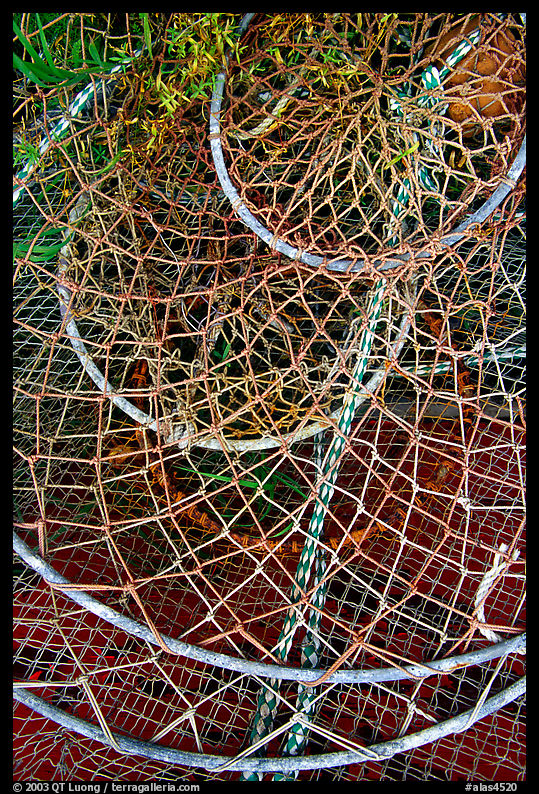 Fishing nets. Homer, Kenai Peninsula, Alaska, USA