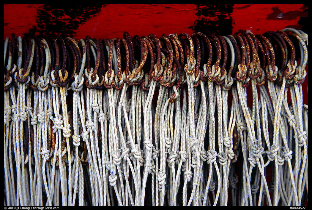 Fishing hooks. Homer, Kenai Peninsula, Alaska, USA